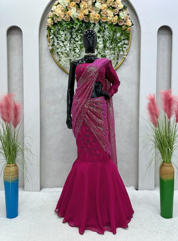 Reday to Wear Seuqnce Lehengha Saree