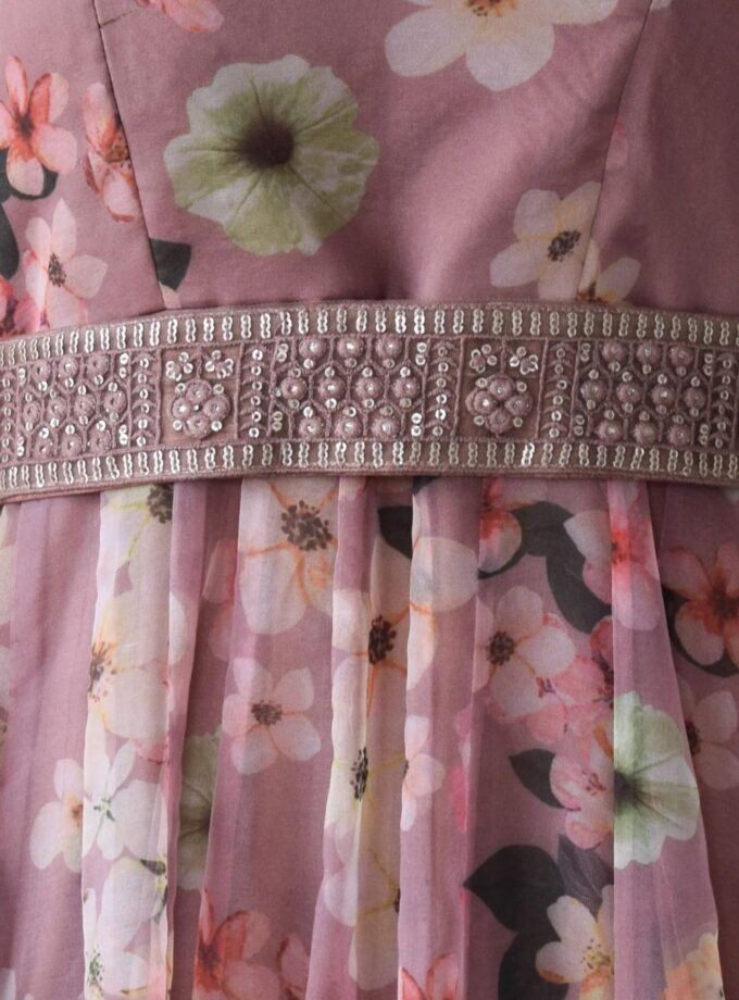 Presenting Lavender Colour Digital Printed Anarkali Suit