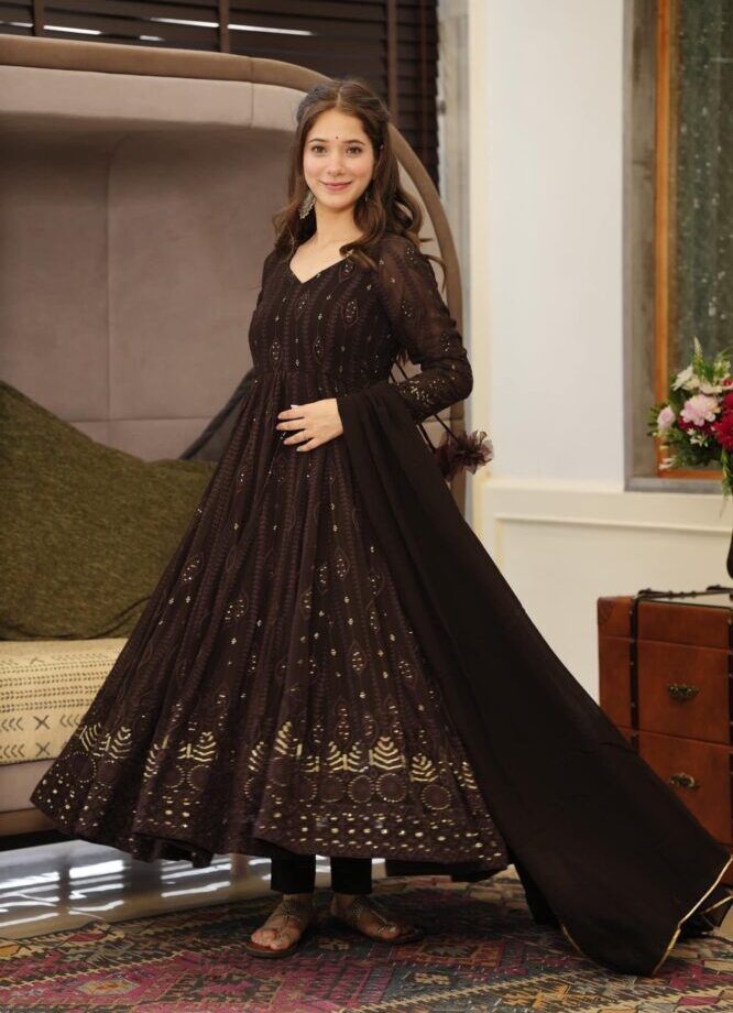 Fantastic Sequence Work Designer Anarkali Suit