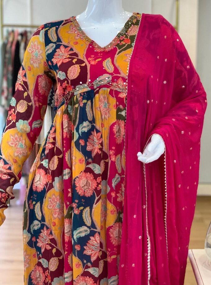 Exclusive Multi Color Digital Printed Designer Suit