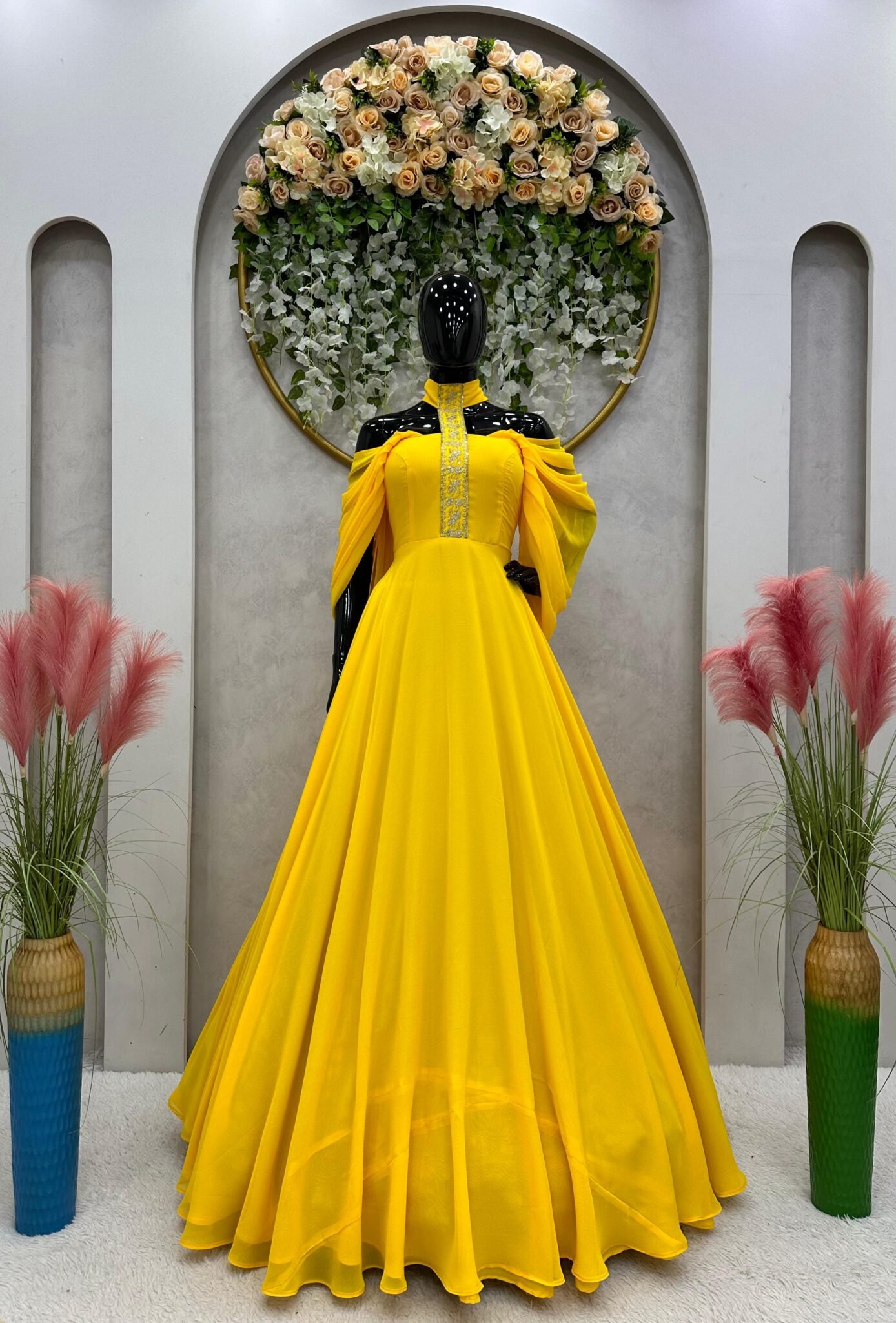 Beautiful Designer Gown with Sequence Work - Madhurya Saree
