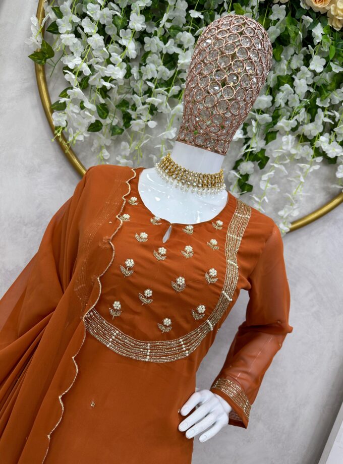 Trendy Designer Suit Set With Dupatta