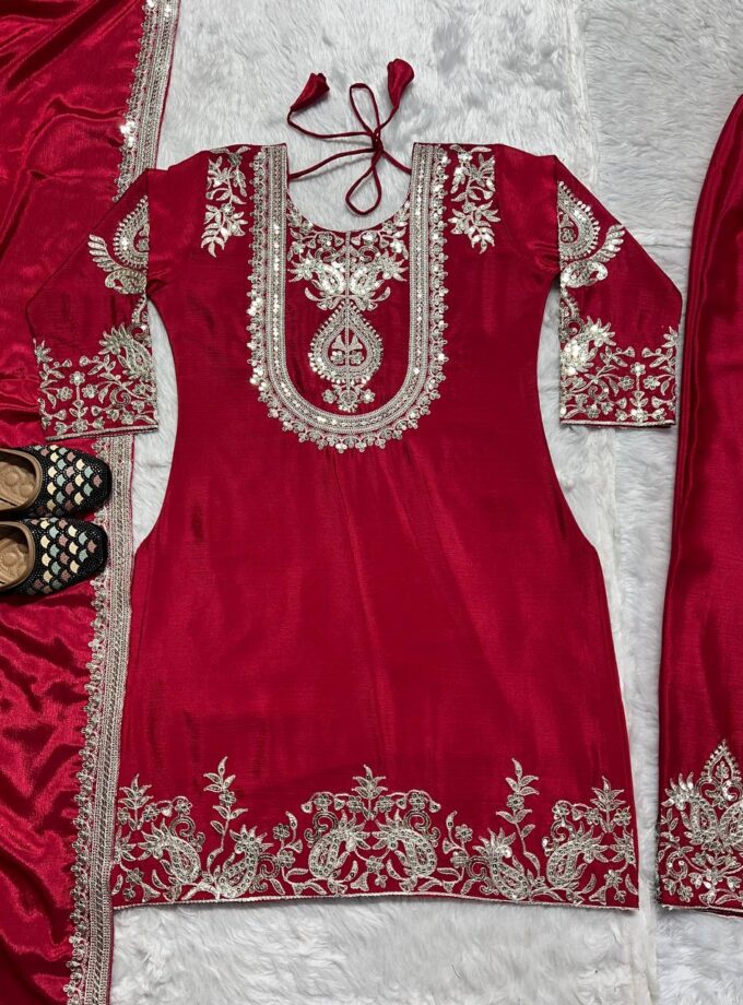 Madhurya Luxury Party Wear Silk Suit with Dupatta