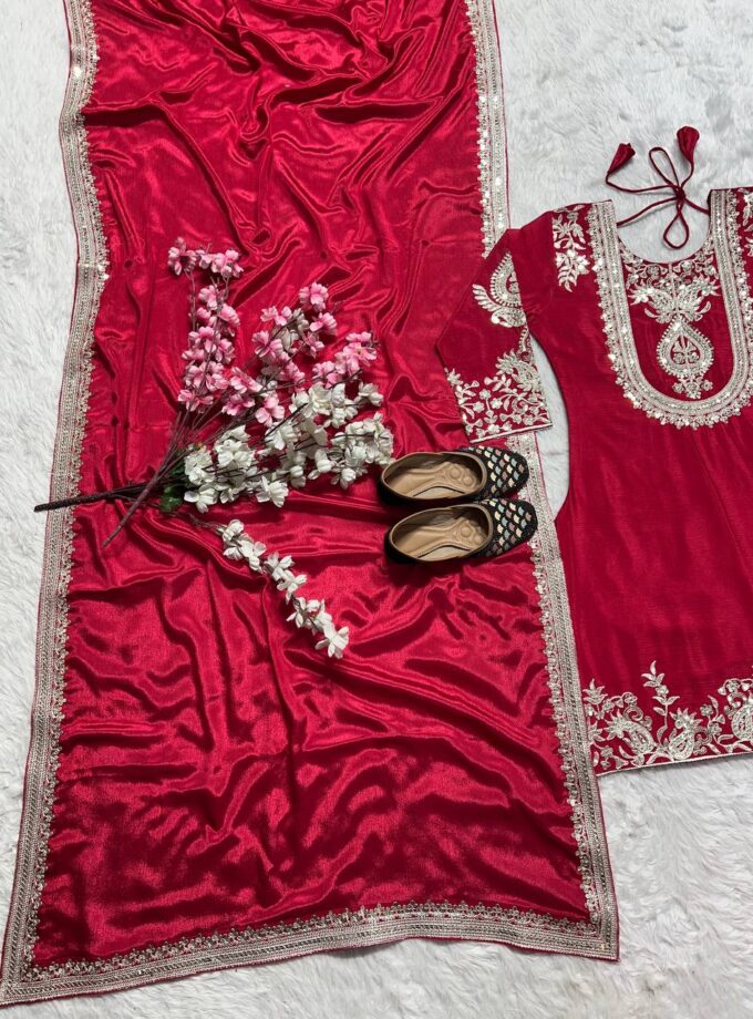 Madhurya Luxury Party Wear Silk Suit with Dupatta