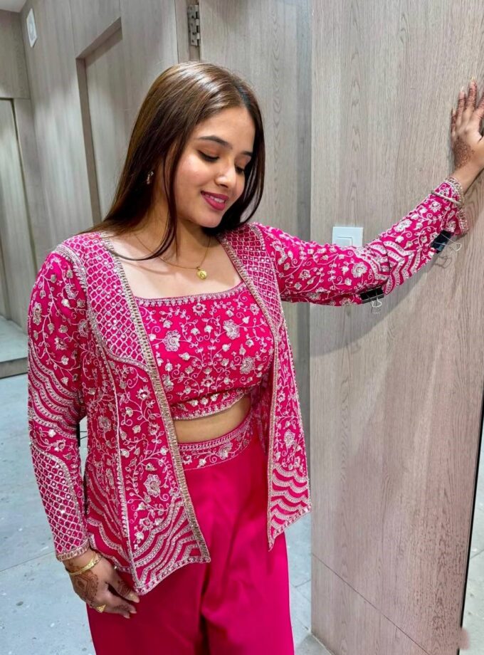 Madhurya Pink Co-Ord Set for Wedding Functions