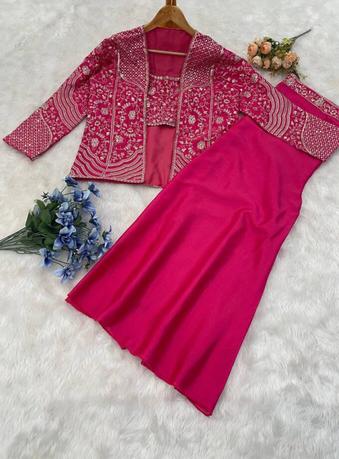 Madhurya Pink Co-Ord Set for Wedding Functions